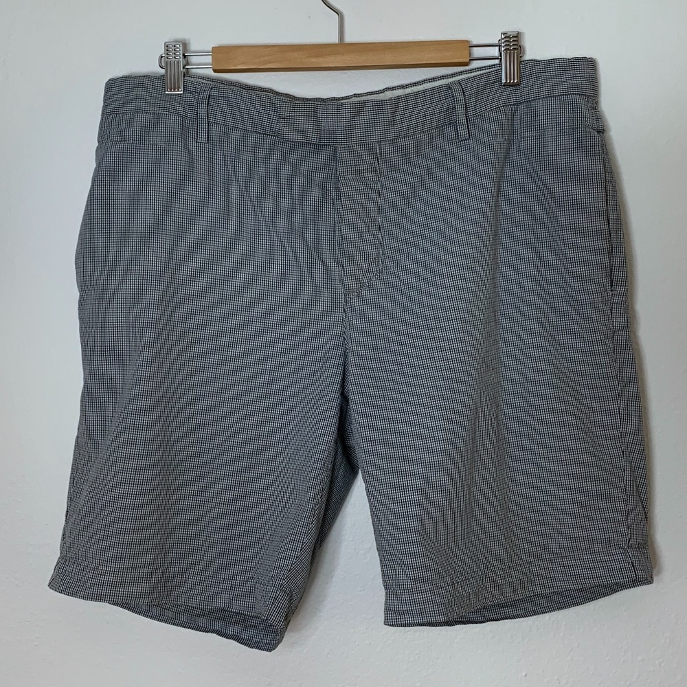 Peuterey check plaid 3 ring slide cinch shorts